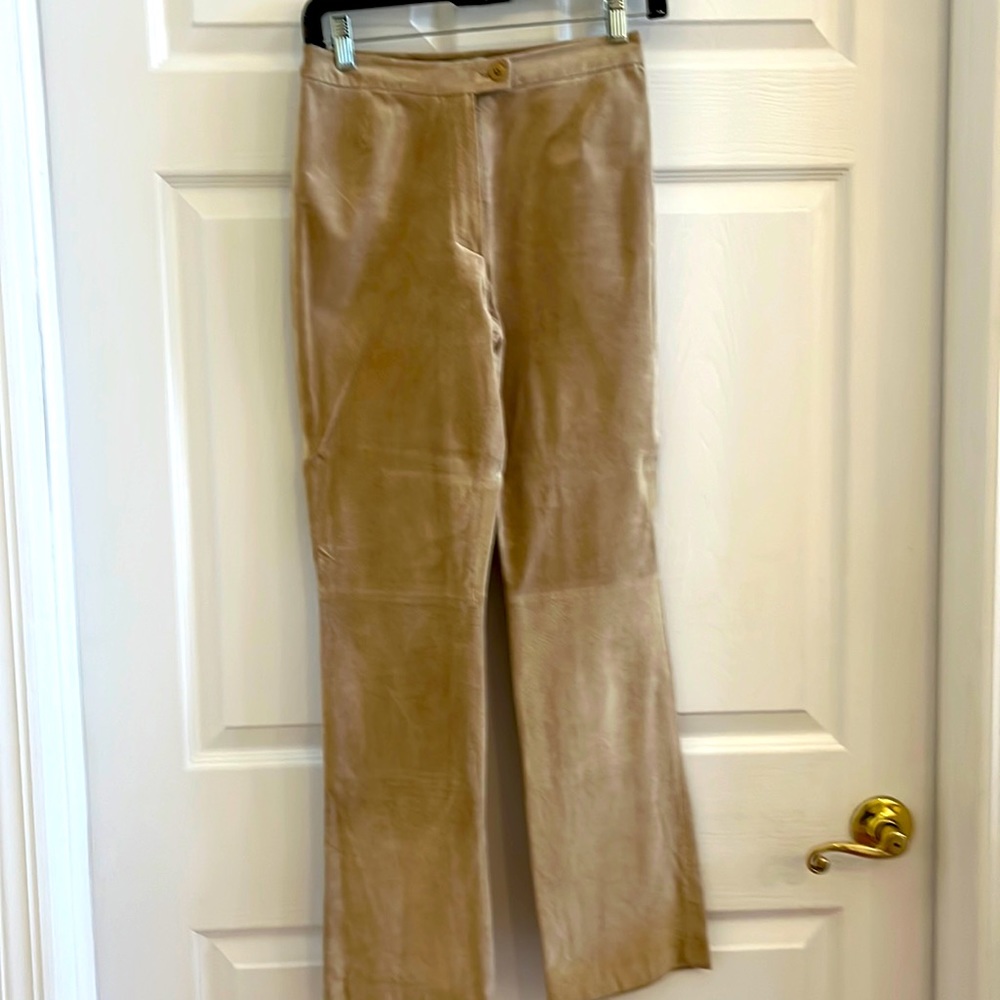 Suede pants